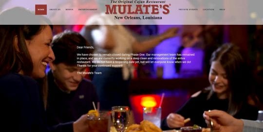 mulate's cajun restaurant