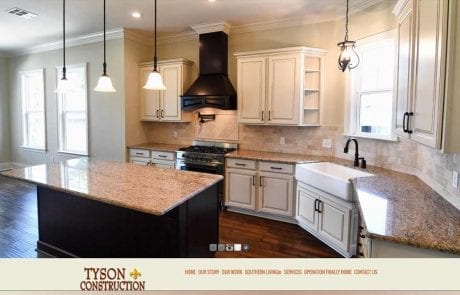 tyson construction website image